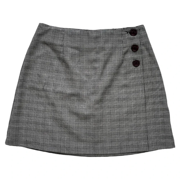 Vintage 90’s Plaid High Waisted Plaid Mini Skirt - Picture 1 of 8